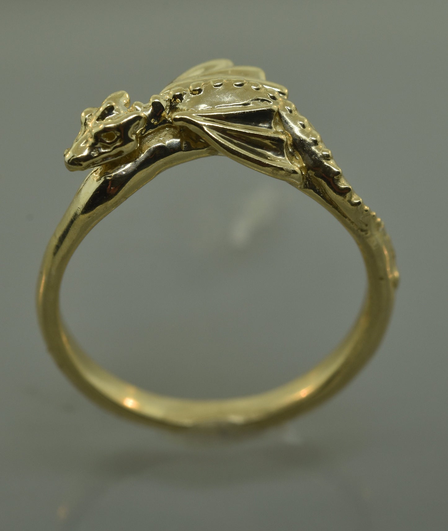 Baby Dragon Ring, 10 karat gold
