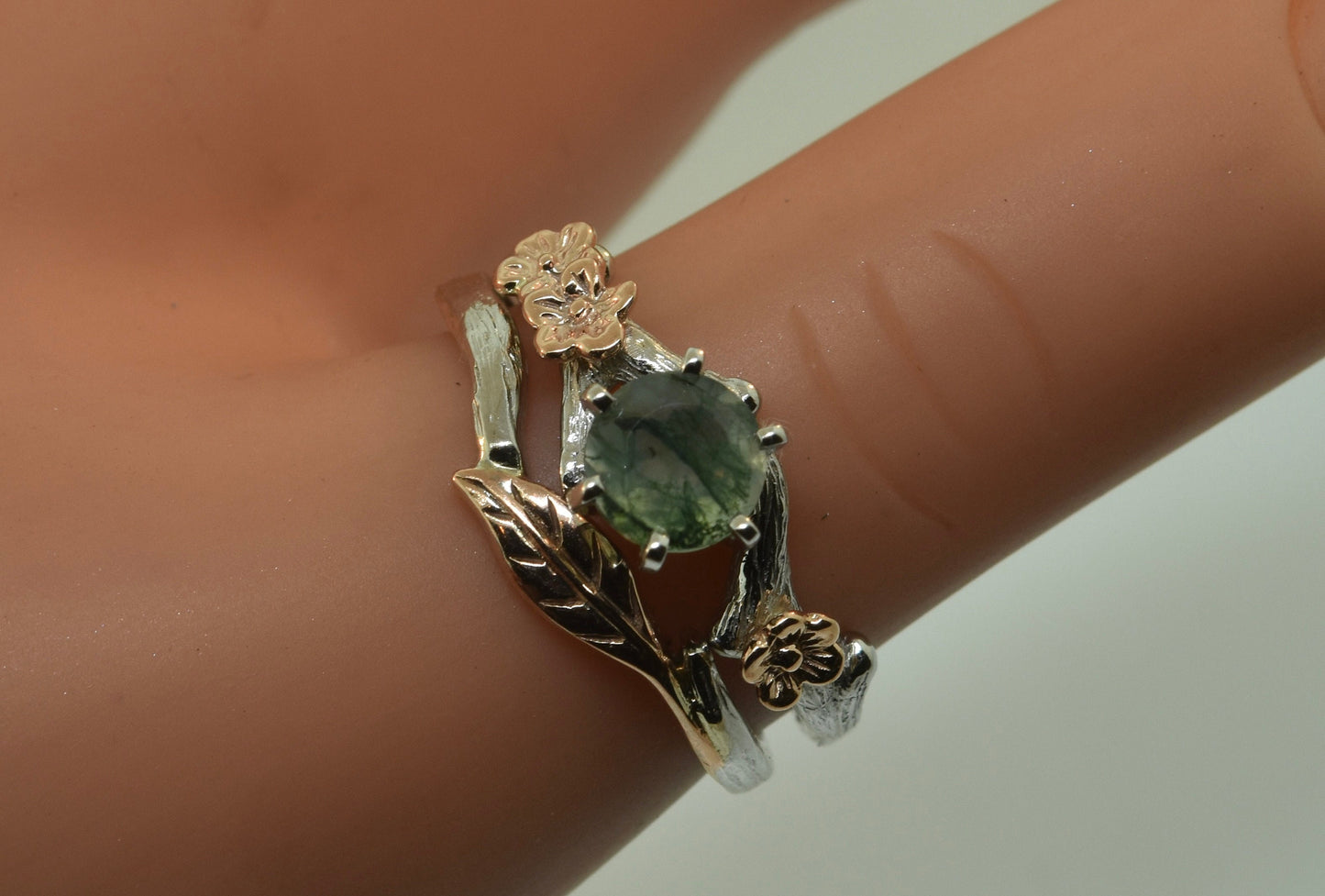 The Debra, bud branch engagement ring