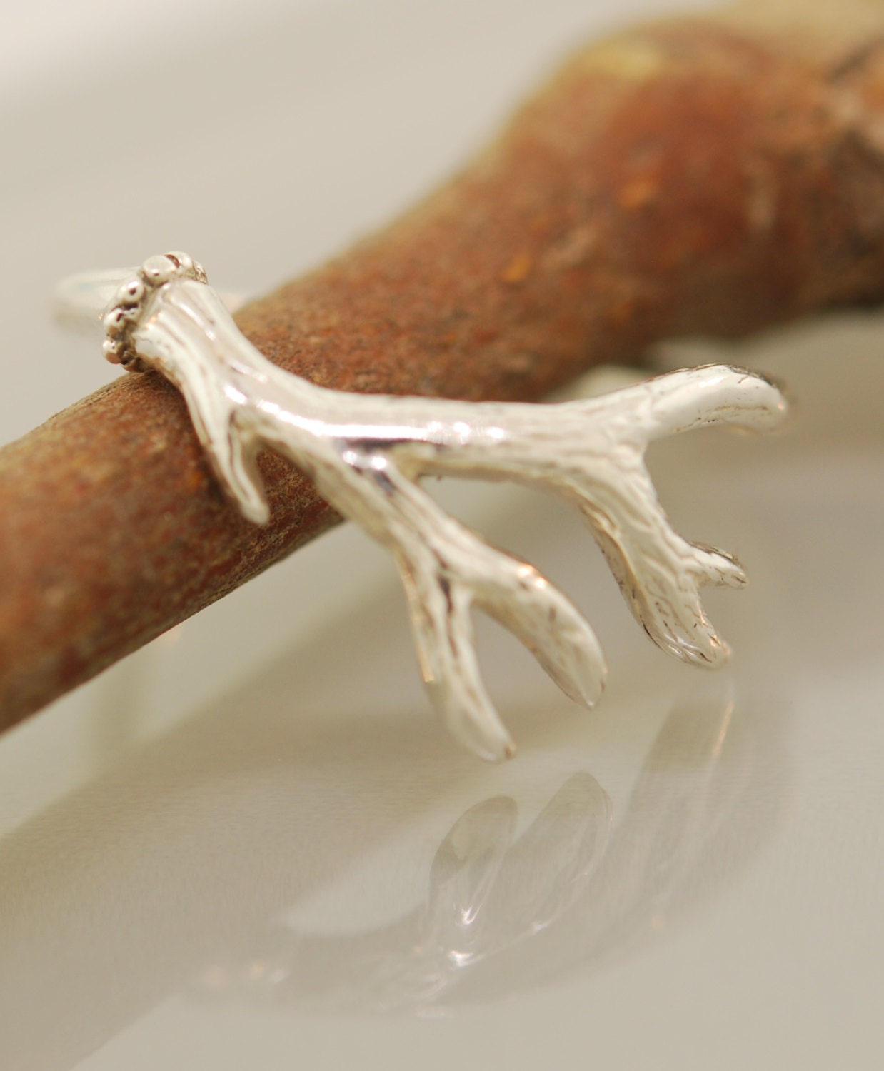 Mountain Antler Ring Set