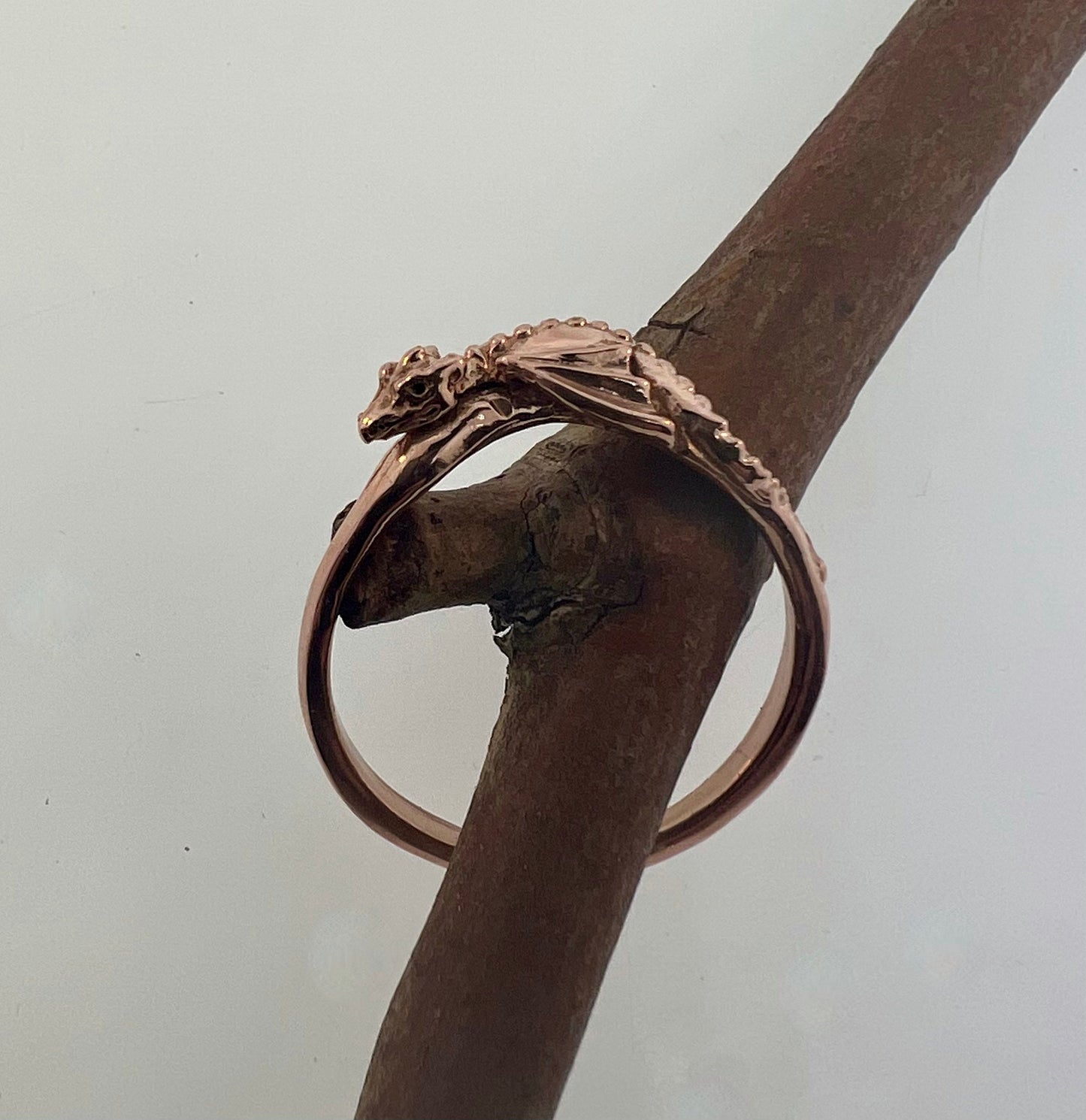Baby Dragon Ring, 10 karat gold