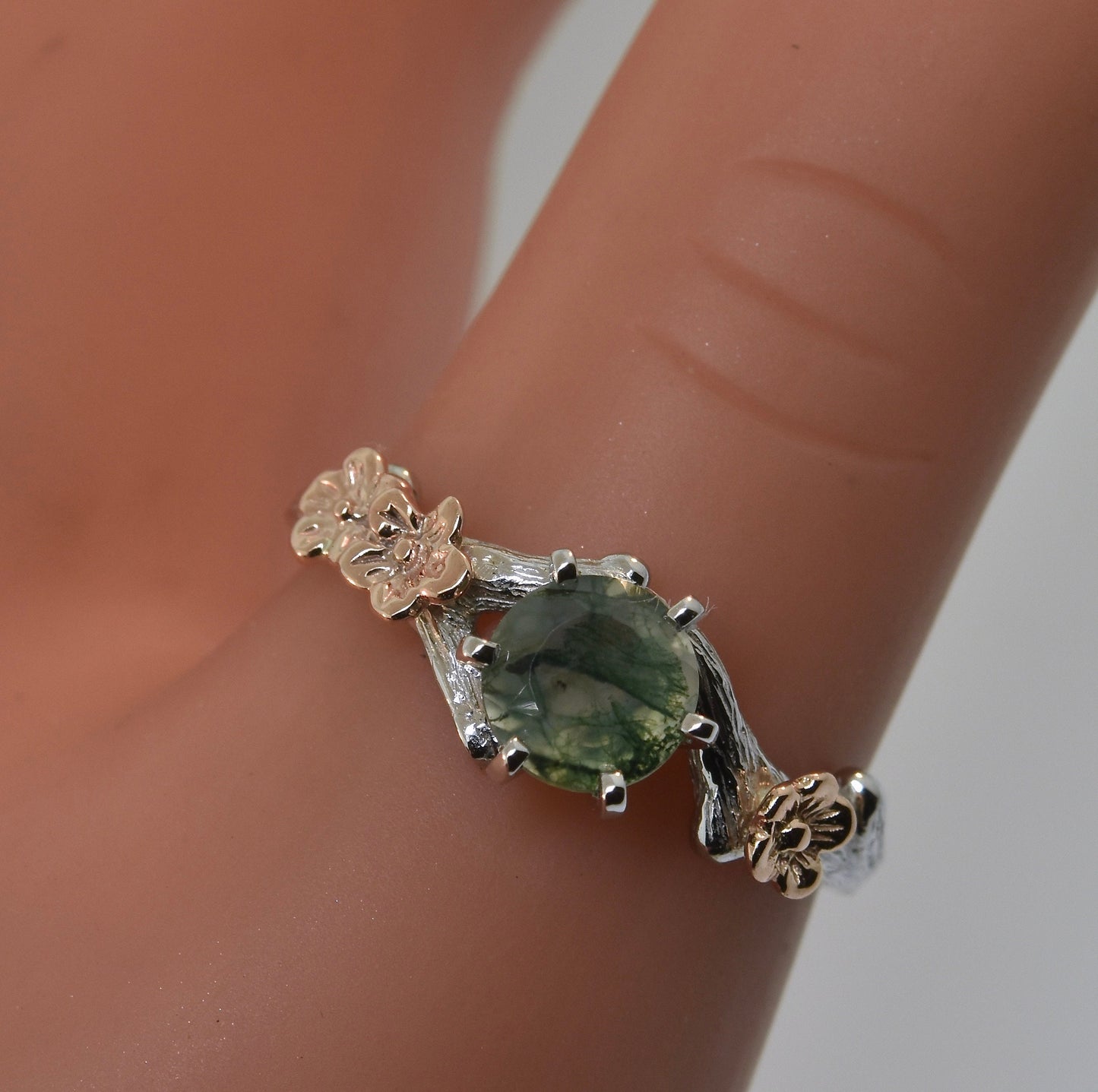 The Debra, bud branch engagement ring