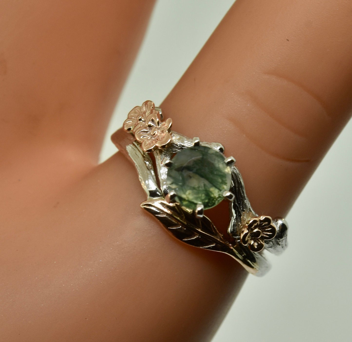 The Debra, bud branch engagement ring