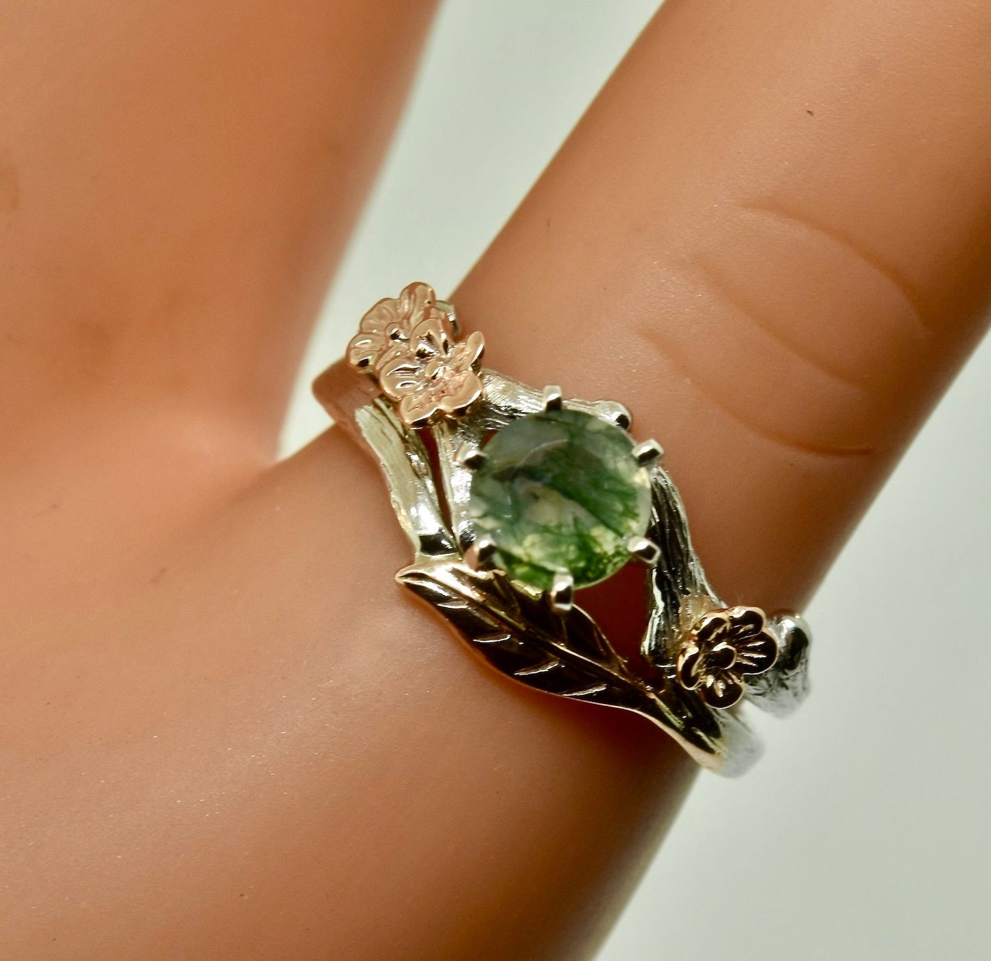 The Debra, bud branch engagement ring