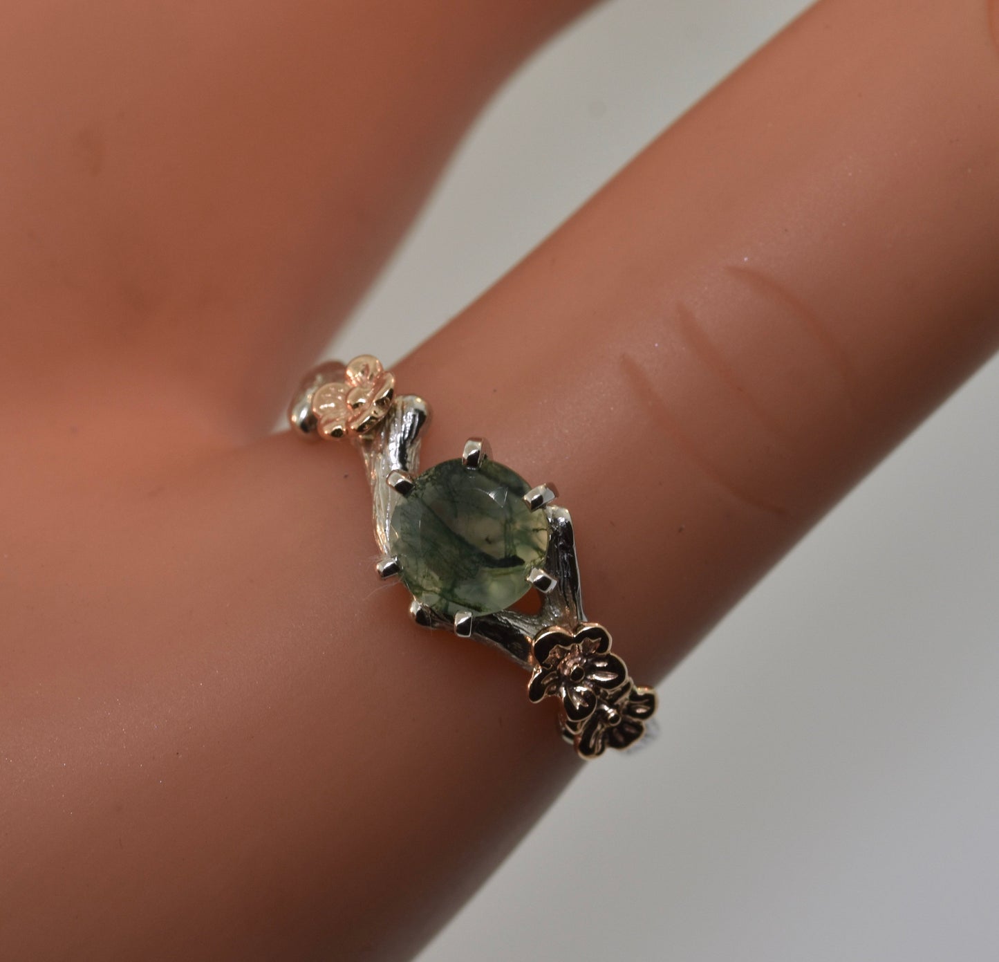The Debra, bud branch engagement ring