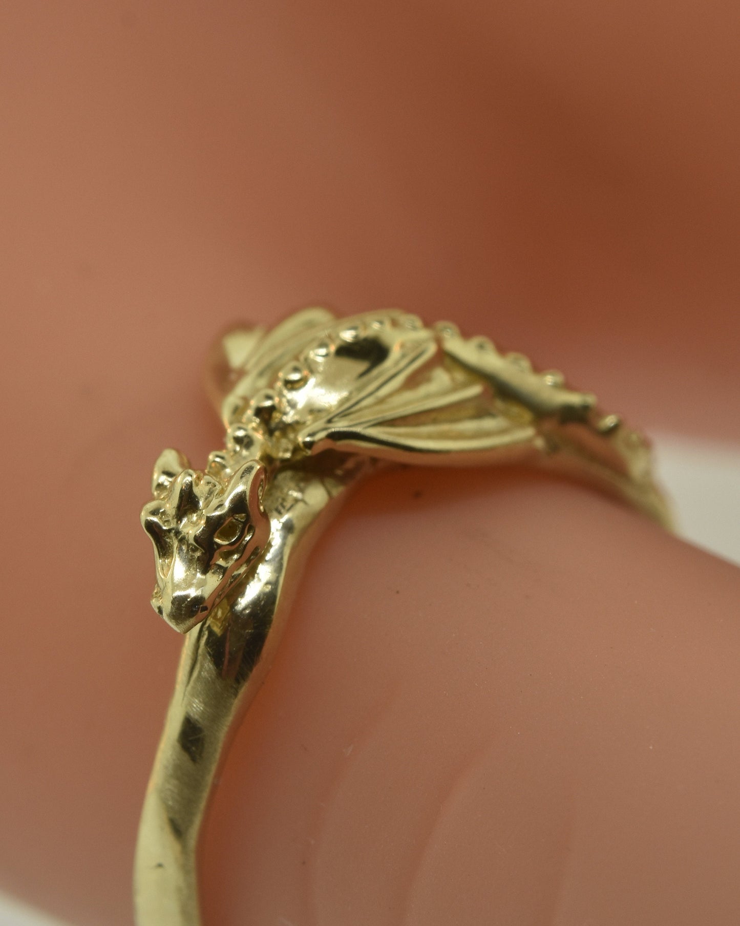 Baby Dragon Ring, 10 karat gold