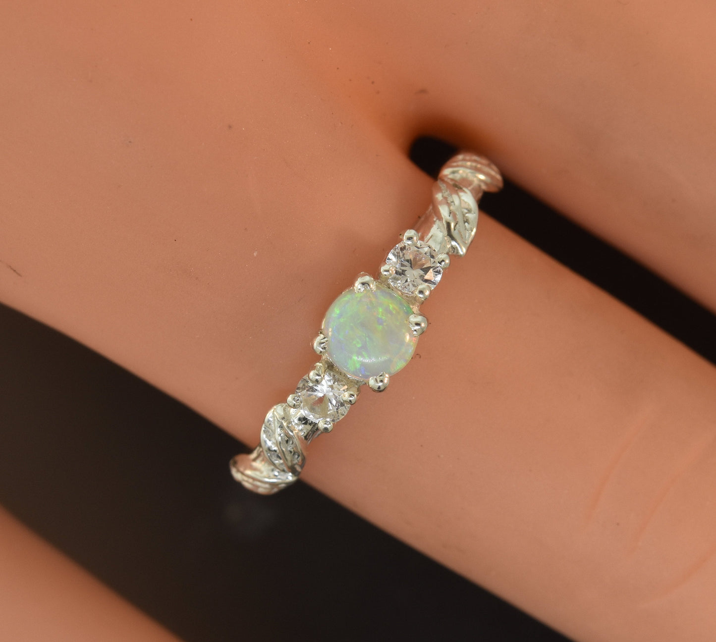 Cascading Opal Leaf