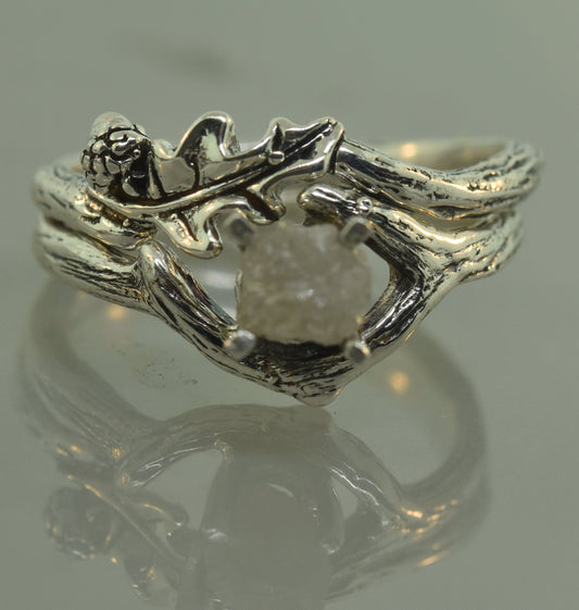 Raw Diamond Oak Leaf Set