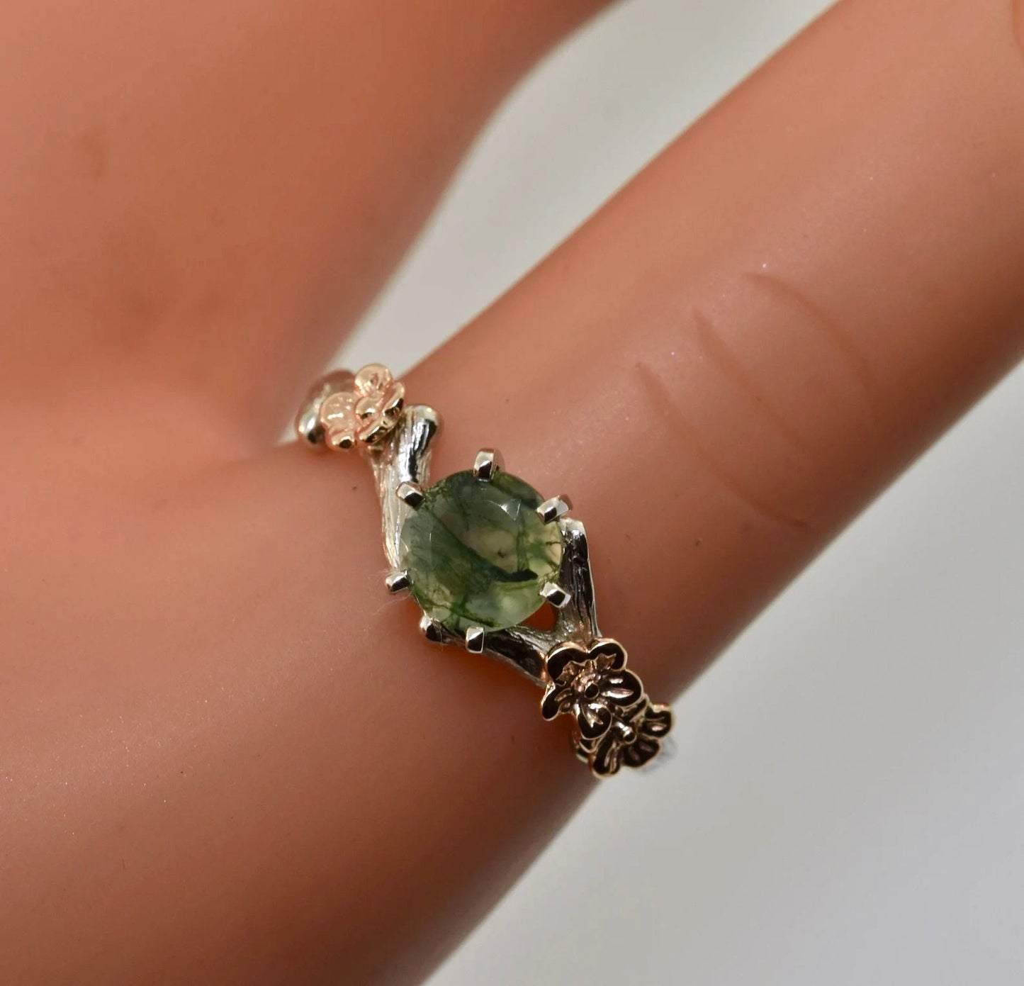 The Debra, bud branch engagement ring