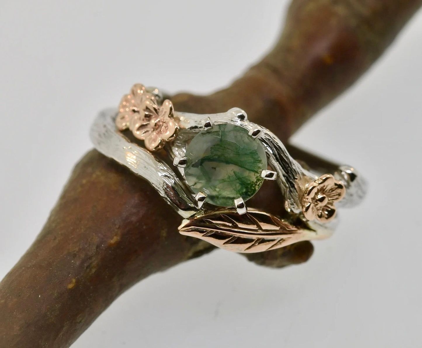 The Debra, bud branch engagement ring