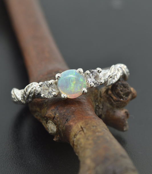 Cascading Opal Leaf
