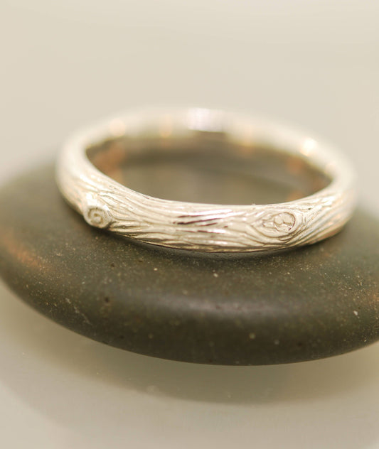 twig band,mans engagement ring, twig wedding band, branch wedding band, gold twig ring, silver twig ring