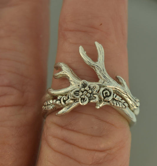 Antler with Flower Band Set